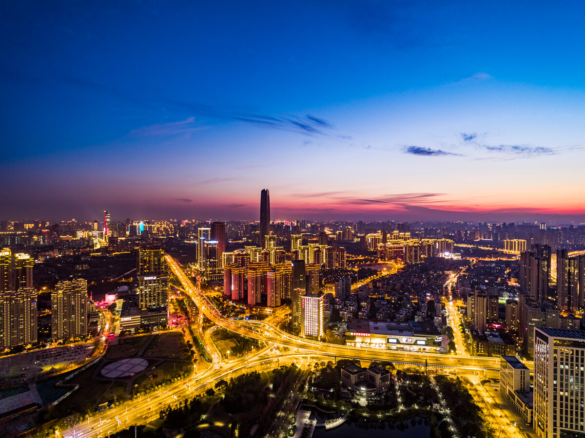 航拍武漢&middot;常青路